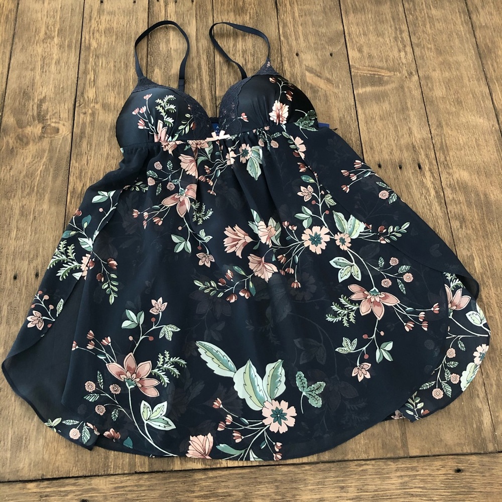 NWT Apt 9 Bella’s Garden 2 Pc Babydoll Panty Set